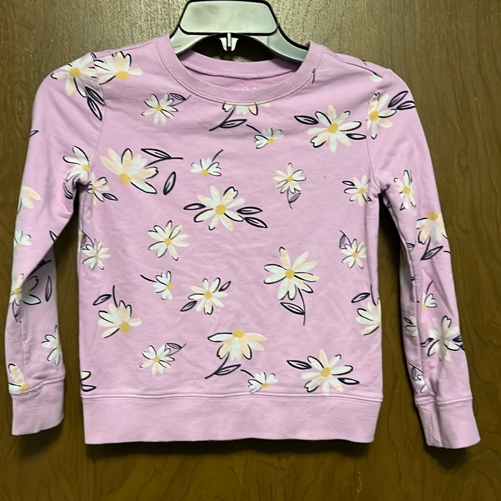 Jumping Beans pink floral shirt size 7  girls